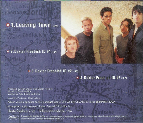 Dexter Freebish : Leaving Town (CD, Single, Promo)