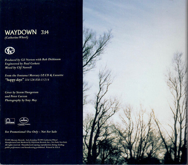 Catherine Wheel : Waydown (CD, Single, Promo)