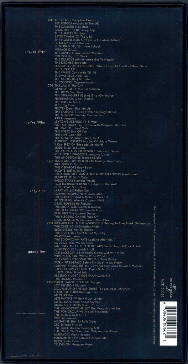 Various : 1-2-3-4 Punk & New Wave 1976-1979 (5xCD, Comp + Box, Lon)