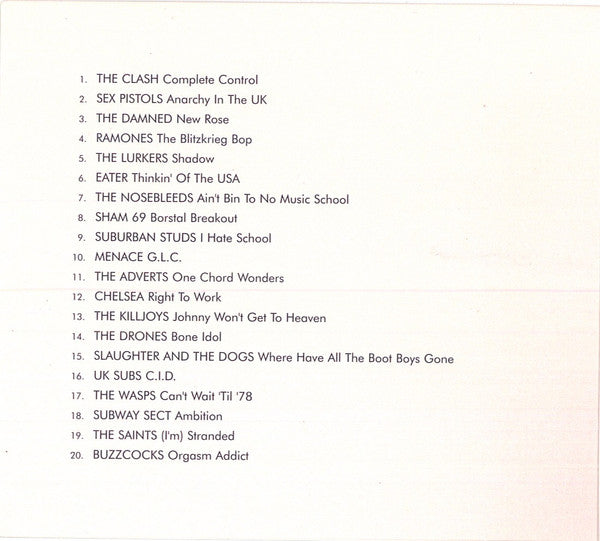Various : 1-2-3-4 Punk & New Wave 1976-1979 (5xCD, Comp + Box, Lon)