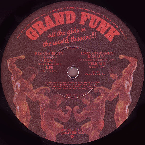 Grand Funk Railroad : All The Girls In The World Beware!!! (LP, Album, Win)