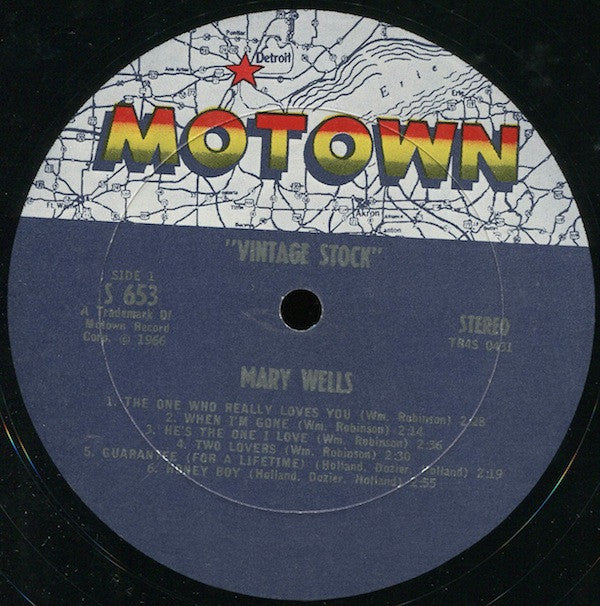 Mary Wells : Vintage Stock (LP, Comp)