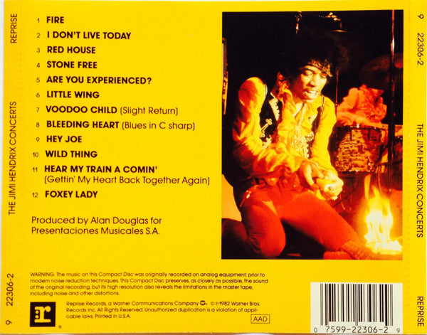 Jimi Hendrix : The Jimi Hendrix Concerts (CD, Comp, RE, RM)