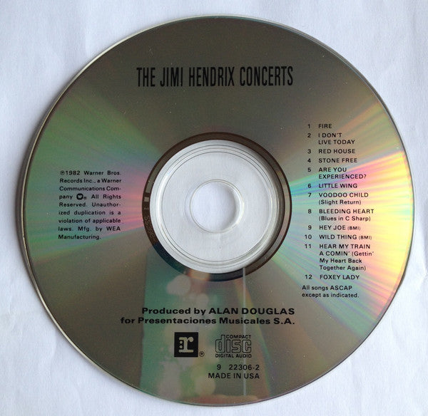 Jimi Hendrix : The Jimi Hendrix Concerts (CD, Comp, RE, RM)