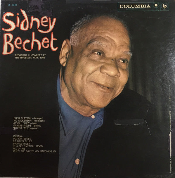 Sidney Bechet : Recorded In Concert At The Brussels Fair, 1958 (LP, Album, Mono)