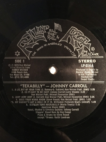 Johnny Carroll : Texabilly (LP, Album)