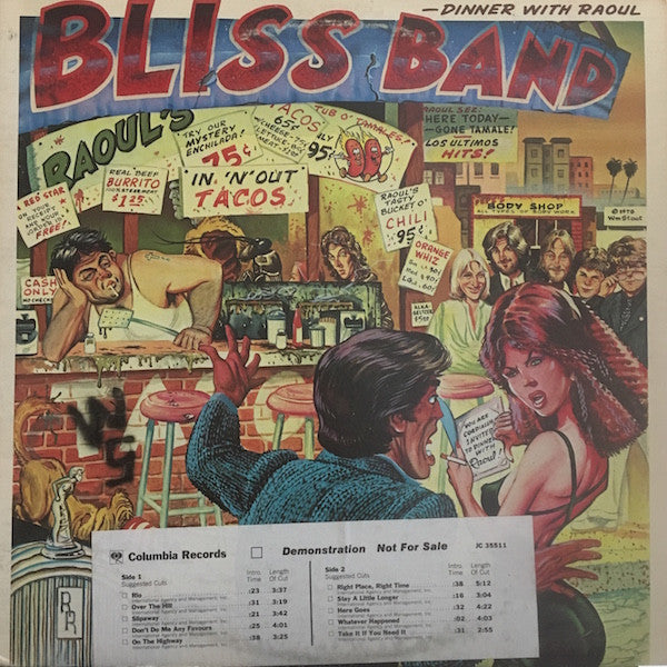 The Bliss Band : Dinner With Raoul (LP, Album, Promo, San)