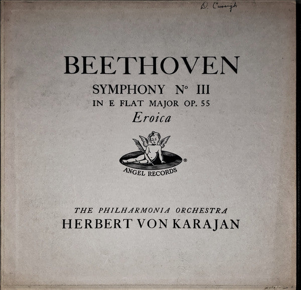 Ludwig van Beethoven, Philharmonia Orchestra ∙ Herbert von Karajan : Symphony No. 3 In E Flat Major Op. 55 ("Eroica") (LP, Mono)