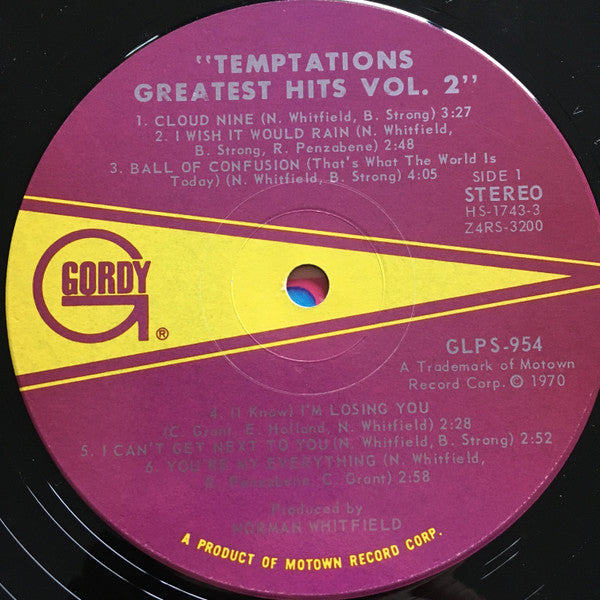 The Temptations : Greatest Hits II (LP, Comp, Ind)