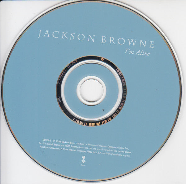 Jackson Browne : I'm Alive (CD, Album, RP)