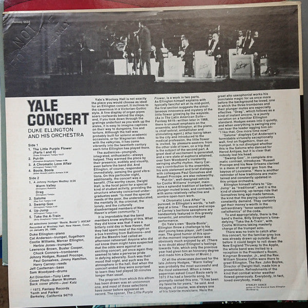 Duke Ellington And His Orchestra : Yale Concert (LP, Promo)