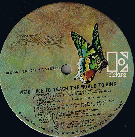 The New Seekers : We'd Like To Teach The World To Sing (LP, Album, RP, San)