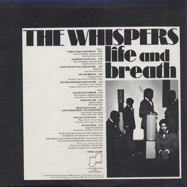 The Whispers : Life And Breath (LP, Album)