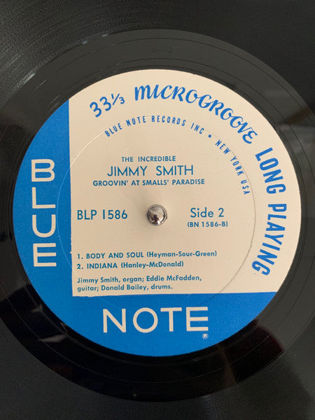 Jimmy Smith : Groovin' At Smalls' Paradise (Volume 2) (LP, Album, Mono, RP)