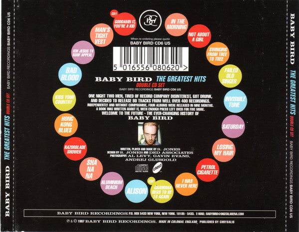 Baby Bird : The Greatest Hits (2xCD, Album, Comp)