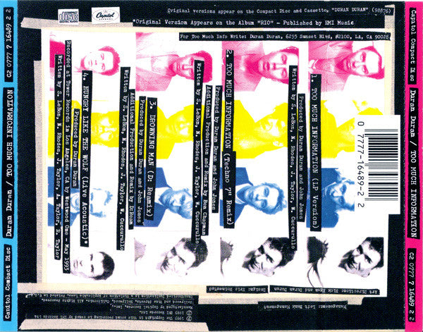 Duran Duran : Too Much Information (CD, Maxi)
