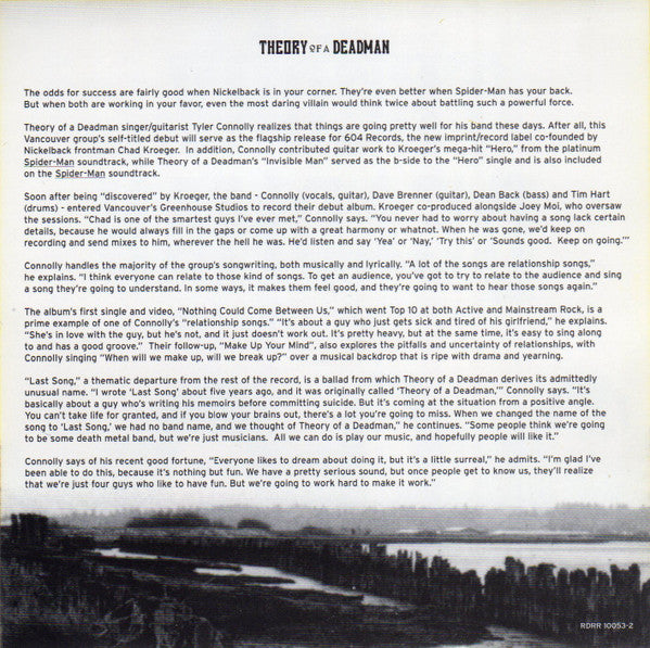 Theory Of A Deadman : Make Up Your Mind (CD, Single, Promo)