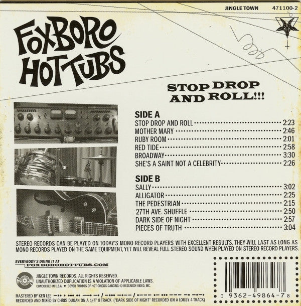 Foxboro Hot Tubs : Stop Drop And Roll!!! (CD, Album, Car)