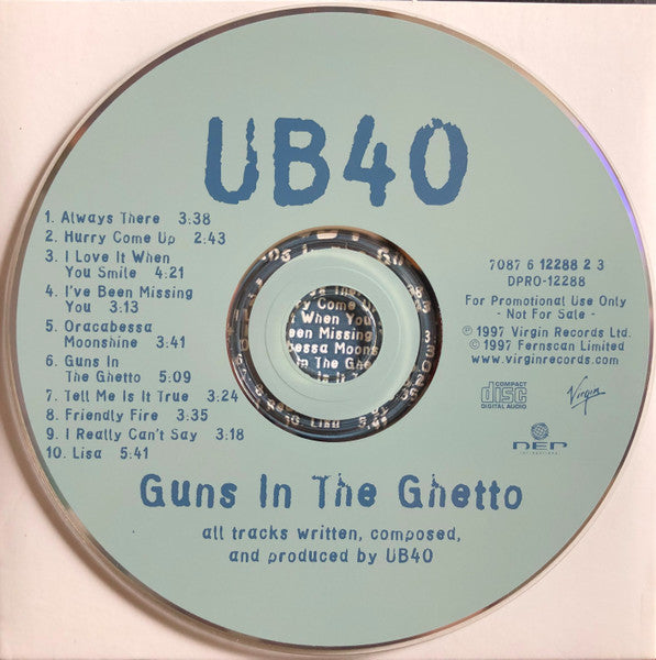 UB40 : Guns In The Ghetto (CD, Promo)