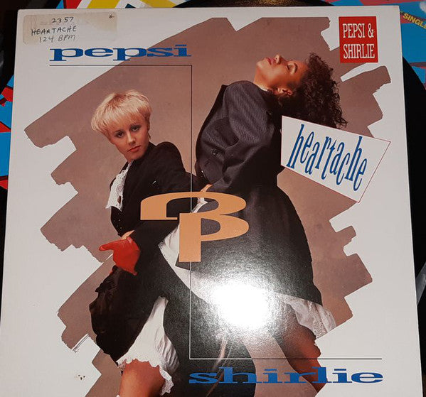Pepsi & Shirlie : Heartache (12", Single, 53)
