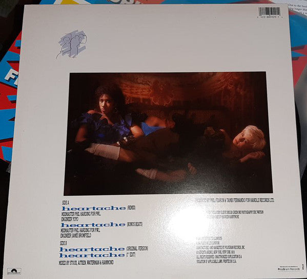 Pepsi & Shirlie : Heartache (12", Single, 53)