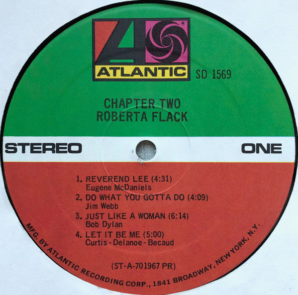 Roberta Flack : Chapter Two (LP, Album, Pre)