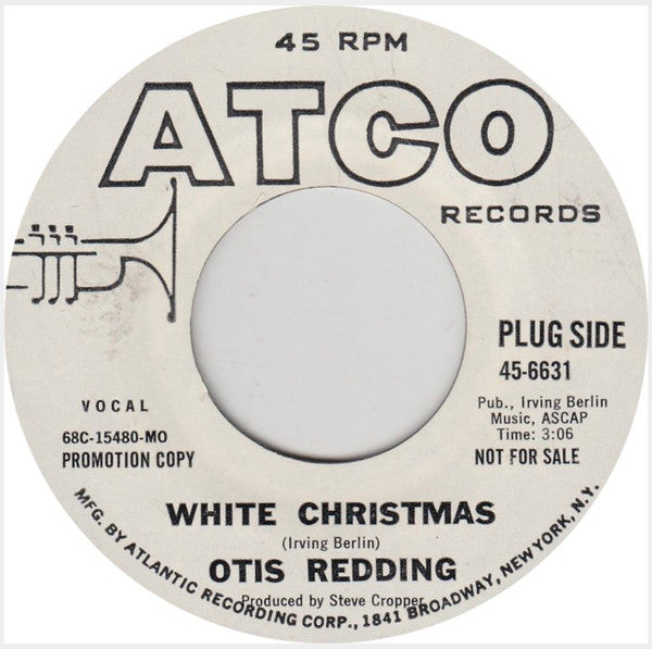 Otis Redding : White Christmas (7", Promo, MO )