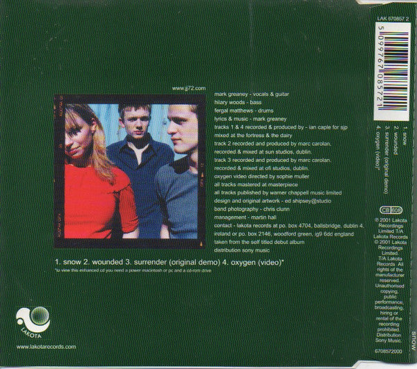 JJ72 : Snow (CD, Maxi, CD2)