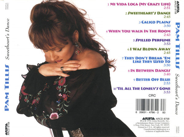 Pam Tillis : Sweetheart's Dance (CD, Album, Club)