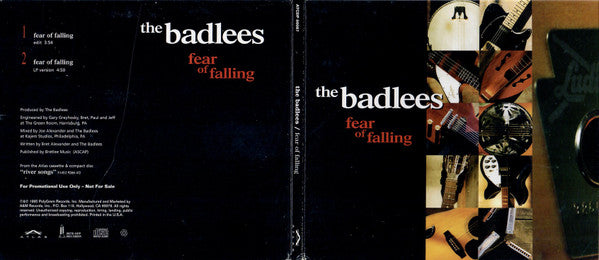 The Badlees : Fear Of Falling (CD, Single, Promo)