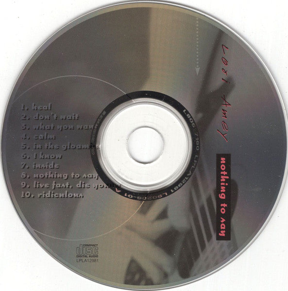 Lori Amey : Nothing To Say (CD)