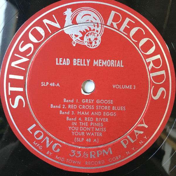 Leadbelly : Lead Belly Memorial (10")