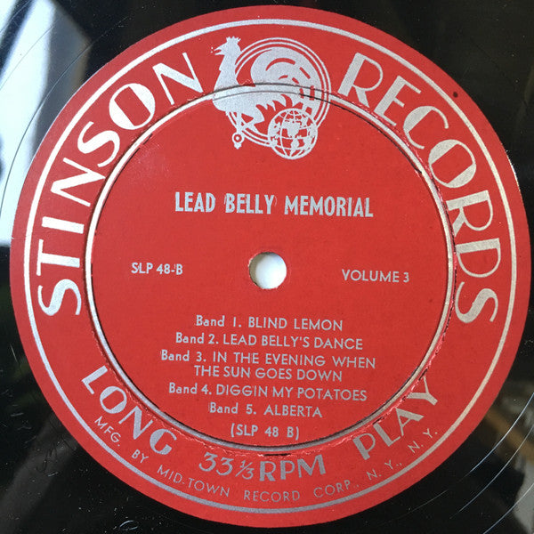 Leadbelly : Lead Belly Memorial (10")