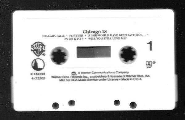 Chicago (2) : Chicago 18 (Cass, Album, Club, RCA)