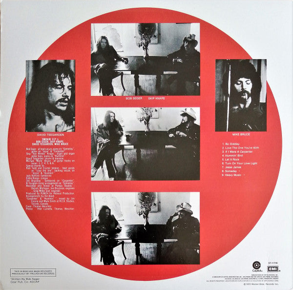 Bob Seger : Smokin' O.P.'S (LP, Album, RE, Win)