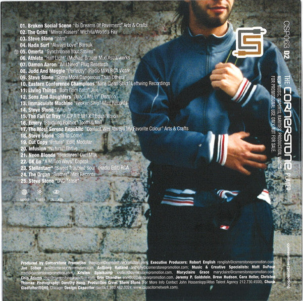 Various : The Cornerstone Player 063 (2xCD, Comp, Promo + DVD, Comp, Promo)