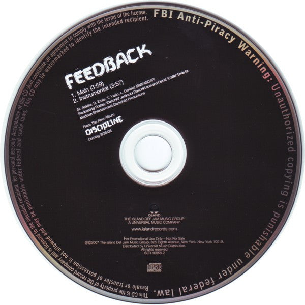 Janet Jackson : Feedback (CD, Single, Promo)
