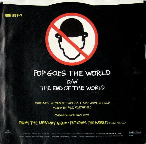 Men Without Hats : Pop Goes The World (7", Single, Spe)