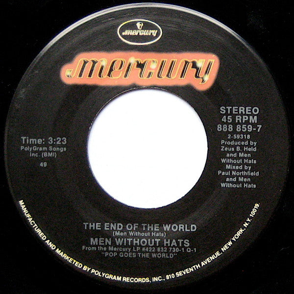 Men Without Hats : Pop Goes The World (7", Single, Spe)