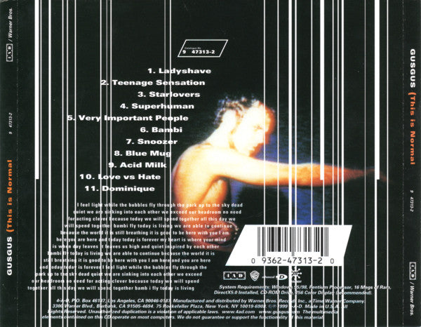 GusGus : This Is Normal (CD, Album, Enh)