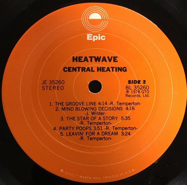 Heatwave : Central Heating (LP, Album, Ter)