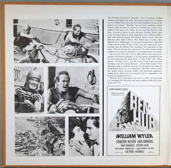 Miklos Rozsa* : Ben-Hur (LP, Album, RE, PRC)