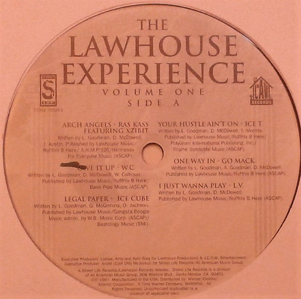 Various : The Lawhouse Experience, Volume One (LP, Comp)