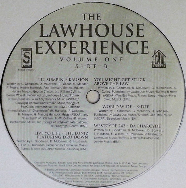 Various : The Lawhouse Experience, Volume One (LP, Comp)