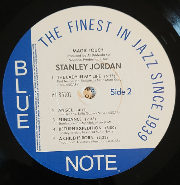 Stanley Jordan : Magic Touch (LP, Album, Jac)
