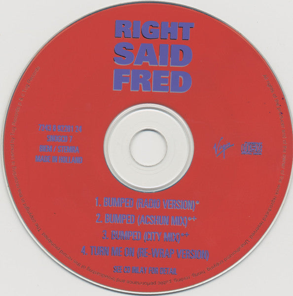 Right Said Fred : Bumped (CD, Maxi)