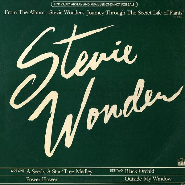Stevie Wonder : A Seed's A Star / Tree Medley (12", Promo, Smplr)