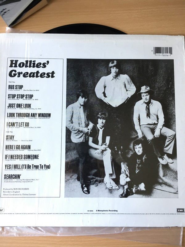 The Hollies : Hollies' Greatest (LP, Comp, Mono, Jac)