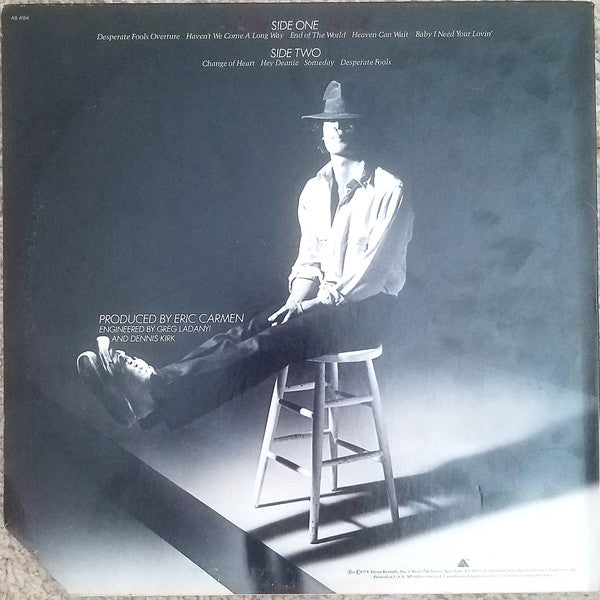 Eric Carmen : Change Of Heart (LP, Album)