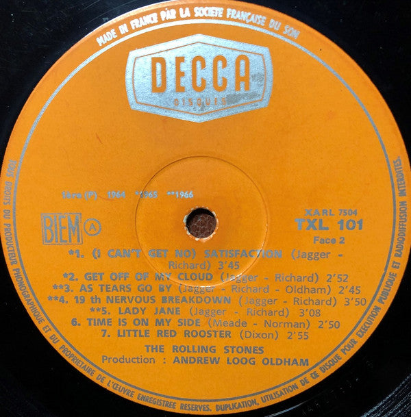 The Rolling Stones : Big Hits (High Tide And Green Grass) (LP, Comp, Mono, Gat)